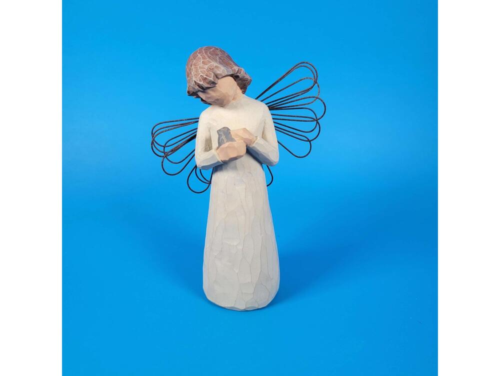 Willow Tree Angel of Healing 1999 Bird - Hand-Painted Resin Sculpture